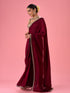 Mohey Wine Hued Elegance Saree