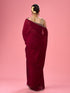 Mohey Wine Hued Elegance Saree