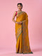 Mohey Mustard Yellow Silk Saree with Hand Embroidery