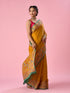 Mohey Mustard Yellow Silk Saree with Hand Embroidery