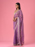 Mohey Elegant Purple Organza Saree