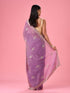 Mohey Elegant Purple Organza Saree