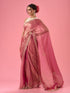 Mohey Pink Elegance Organza Saree