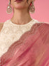Mohey Pink Elegance Organza Saree