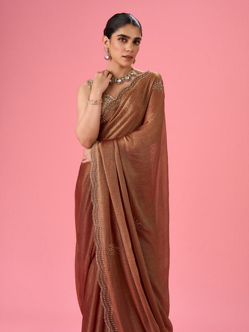 Mohey Gajree Pink Elegance Saree