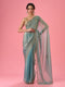 Mohey Light Blue Festive Organza Saree