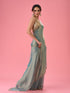 Mohey Light Blue Festive Organza Saree
