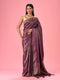 Mohey Purple Elegance Banarasi Saree