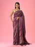 Mohey Purple Elegance Banarasi Saree