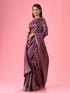 Mohey Purple Elegance Banarasi Saree