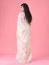 Mohey Cream Elegance Organza Saree