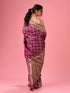Mohey Elegant Wine Saree