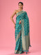Mohey Luxurious Rama Green Saree