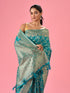 Mohey Luxurious Rama Green Saree