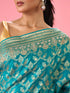 Mohey Luxurious Rama Green Saree