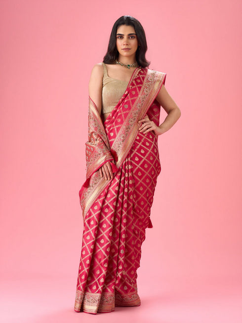 Mohey Regal Pink Saree