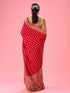 Mohey Ravishing Red Georgette Bridal Saree