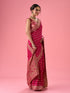 Mohey Lush Georgette Rani Pink Saree