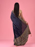 Mohey Indigo Blue Elegance Georgette Saree