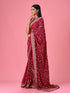 Mohey Exquisite Pink Organza Bridal Saree