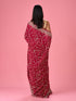 Mohey Exquisite Pink Organza Bridal Saree