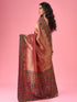 Mohey Elegant Rani Pink Bridal Saree