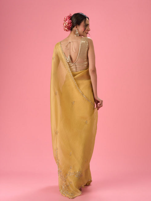 Mohey Sunny Elegance Organza Saree