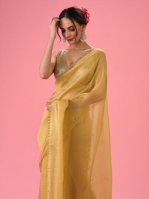 Mohey Sunny Elegance Organza Saree