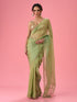 Mohey Sea Green Organza Splendour Saree