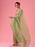 Mohey Sea Green Organza Splendour Saree