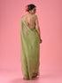 Mohey Sea Green Organza Splendour Saree