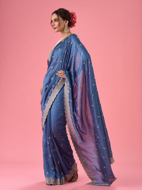 Mohey Fluttering Light Blue Saree