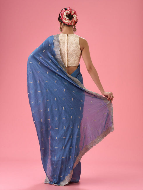Mohey Fluttering Light Blue Saree