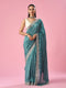 Mohey Sea Green Silk Saree with Stone Work