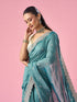 Mohey Sea Green Silk Saree with Stone Work