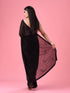 Mohey Elegant Black Georgette Saree