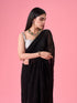 Mohey Elegant Black Georgette Saree