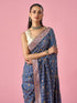 Mohey Grey Silk Saree with Stone Work