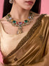 Mohey Regal Mehandi Green Organza Saree