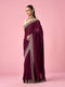 Mohey Wine Chinon Saree with Stone Work