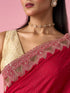 Mohey Pink Chinon Saree with Stone Work