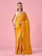 Mohey Mustard Yellow Silk Saree with Weave