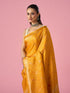 Mohey Mustard Yellow Silk Saree with Weave