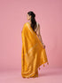 Mohey Mustard Yellow Silk Saree with Weave