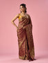 Mohey Wine Silk Banarasi Saree with Weave Design