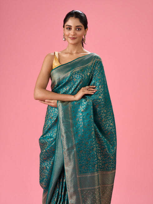 Mohey Rama Green Celebration Saree