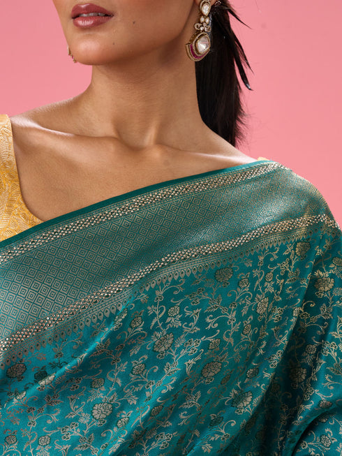 Mohey Rama Green Celebration Saree