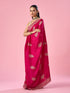 Mohey Pink Silk Saree with Stone Work