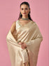Mohey Cream Silk Saree with Weave Design