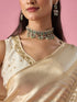 Mohey Cream Silk Saree with Weave Design